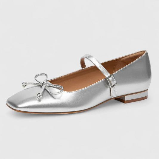 Rozalina | Orthopedic Square Toe Real Leather Ballet Flats Shoes