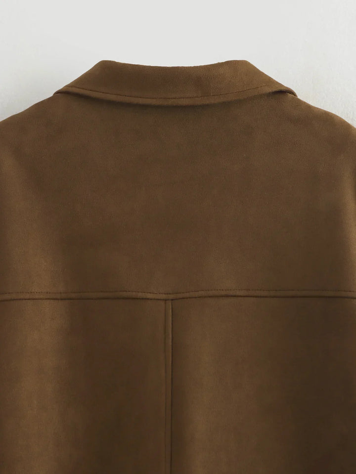 Women's Casual Buttoned Oversized Jacket