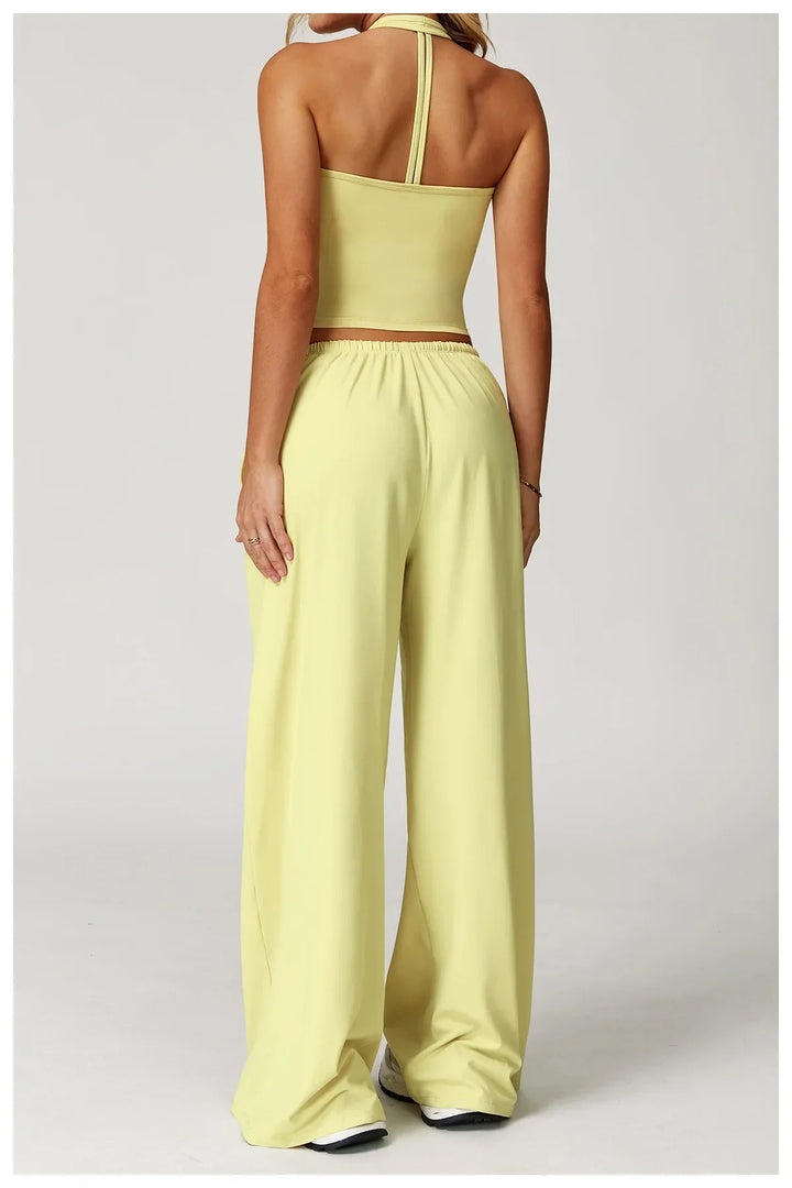 Pantalones de pernera ancha, holgados, informales de invierno para mujer