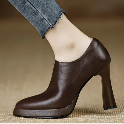 Stylish Real Leather Pumps