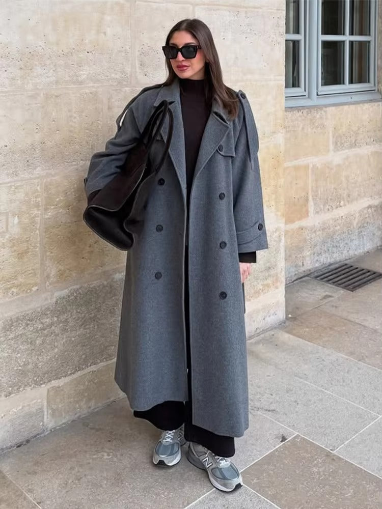 Winter Long Trench Wool Coat