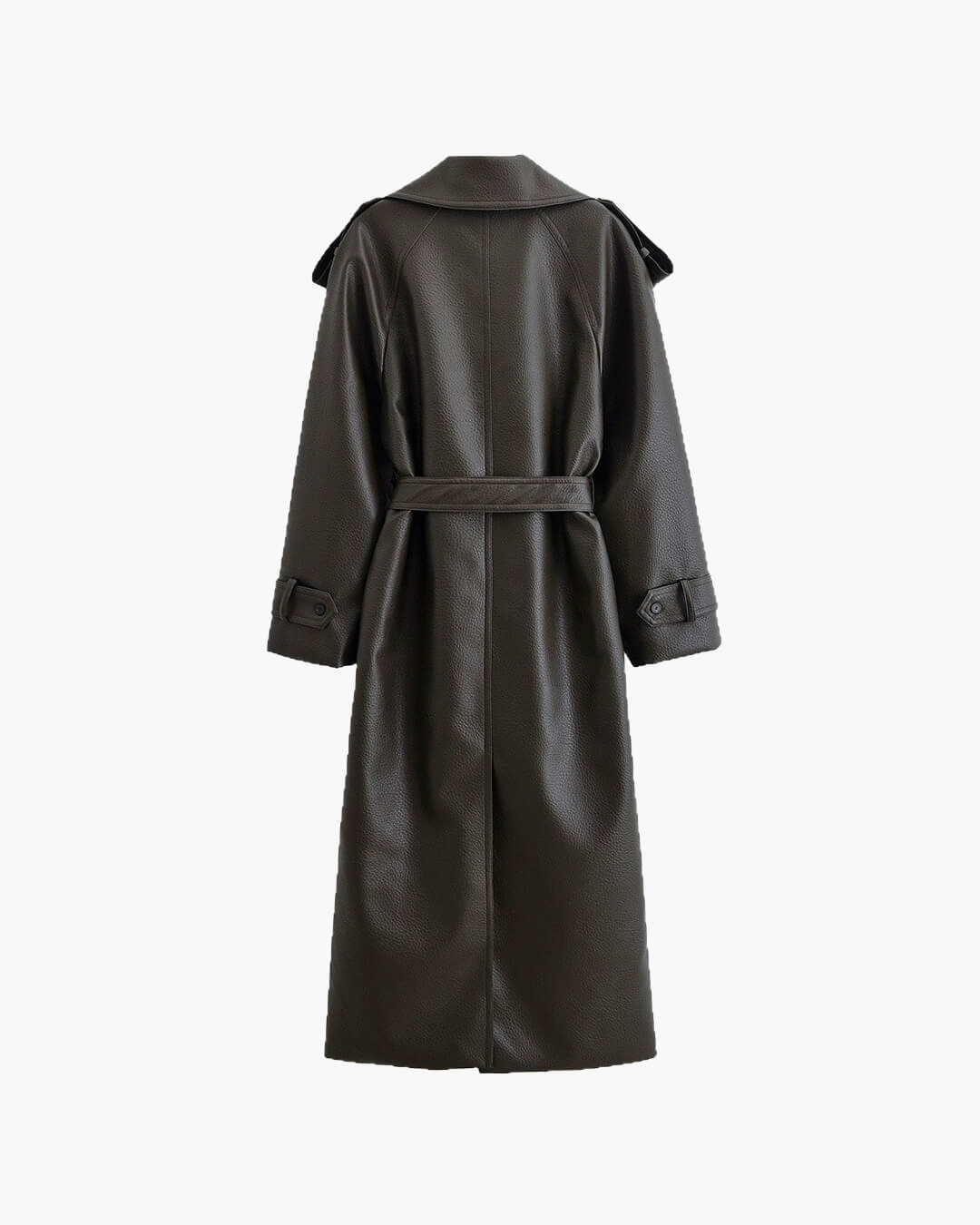 Women’s Winter Long Trench Leather Coat