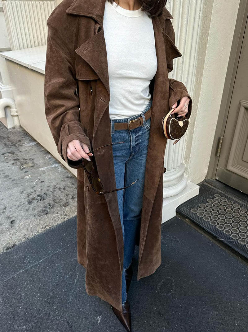 Women’s Trendy Warm Belted Trench Coat