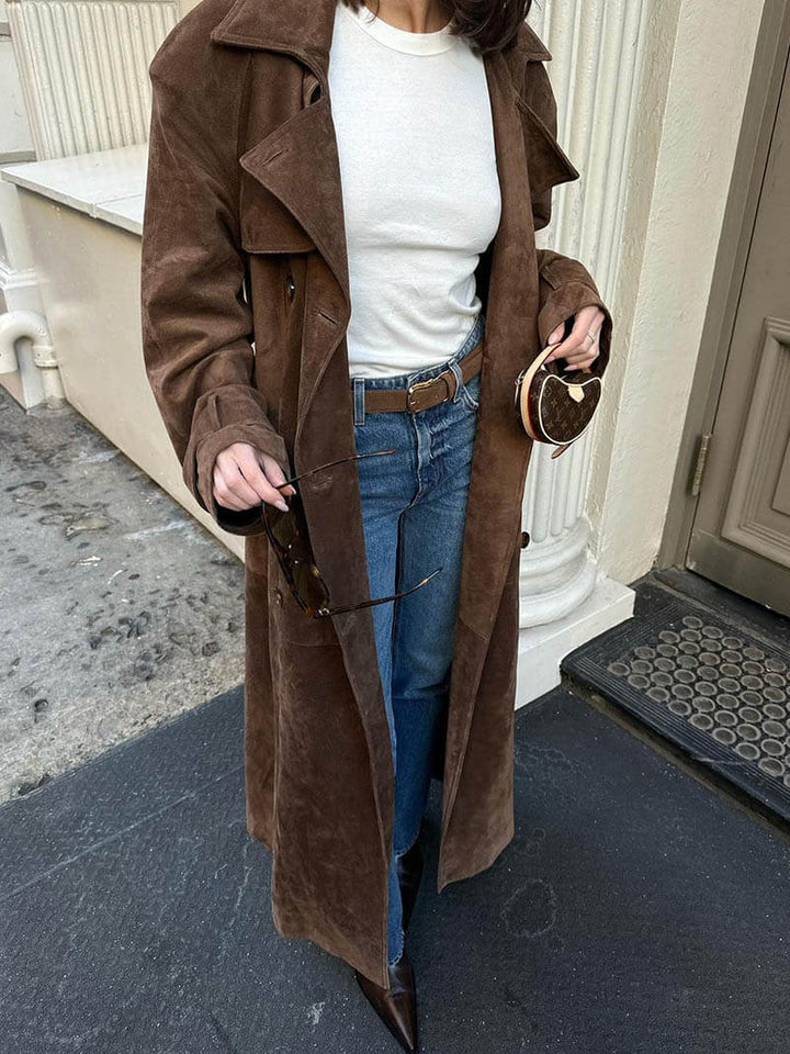 Women’s Trendy Warm Belted Trench Coat