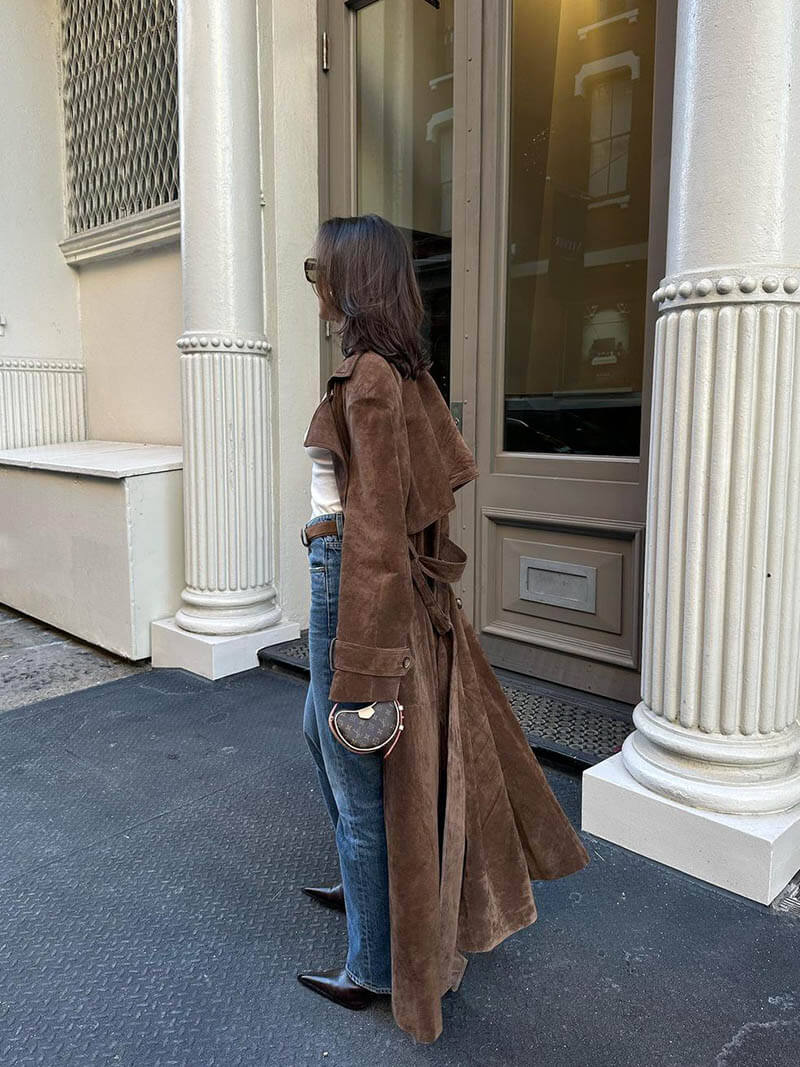 Women’s Trendy Warm Belted Trench Coat
