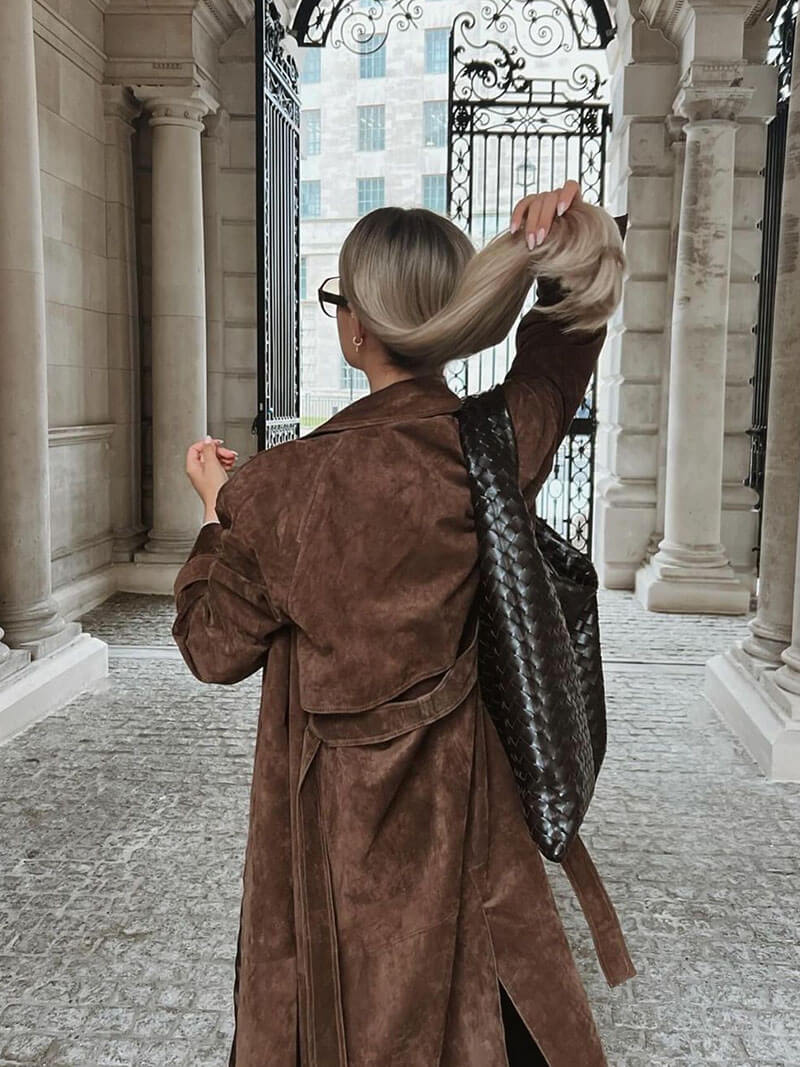 Women’s Trendy Warm Belted Trench Coat