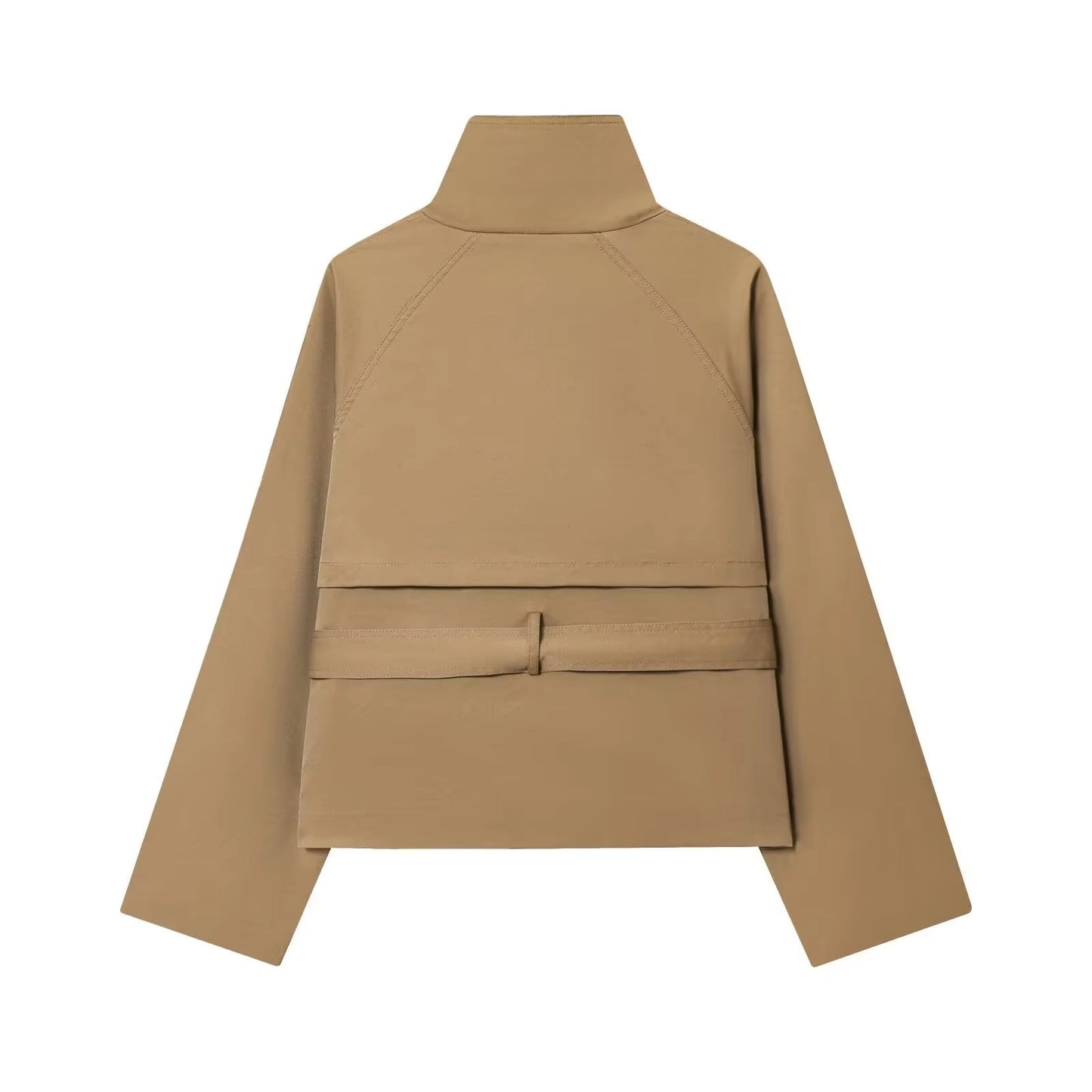 Women’s Winter Belted Cropped Trench Coat