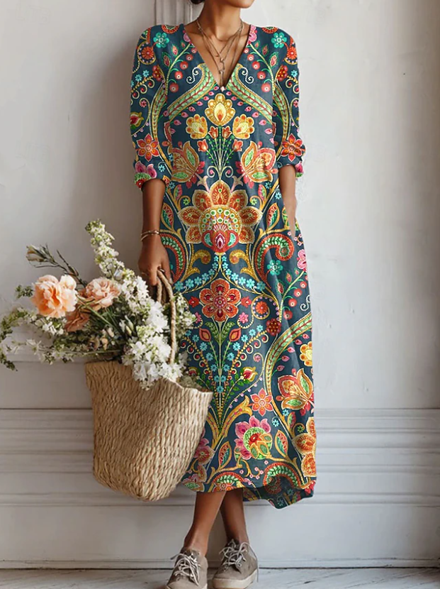 Carmen | Elegant Bohemian Maxi Dress