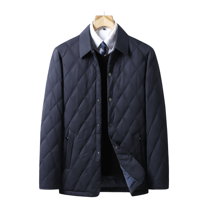 Men Winter Quilted Waterproof Jacket
