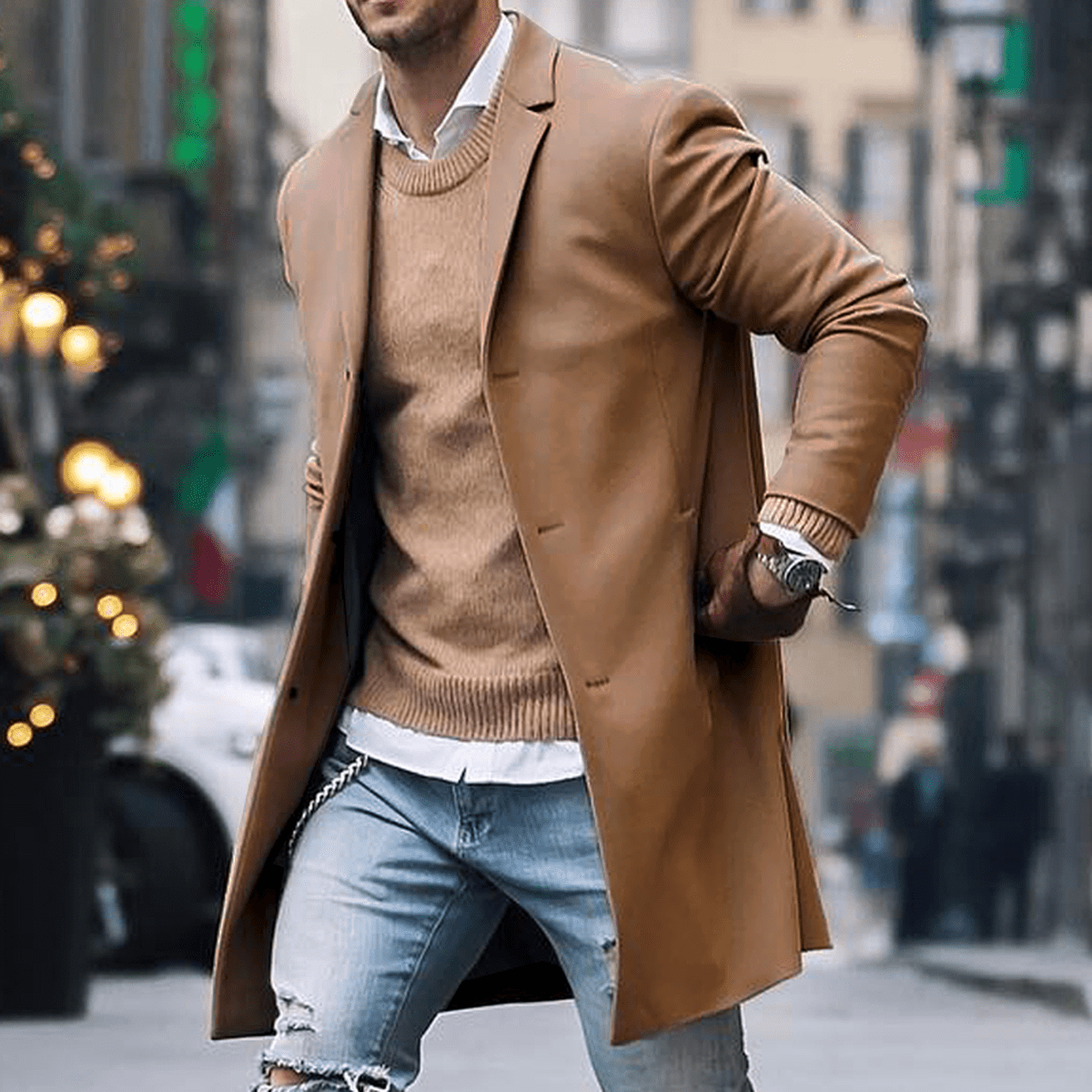 Men’s Classic Long Street Style Coat