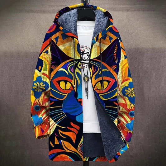 Stylish Graphic Hooded Jacket