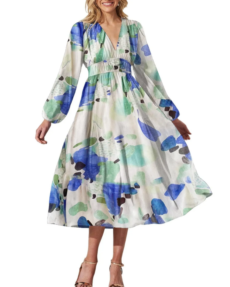 Celine | Feminine Floral Pattern Dress