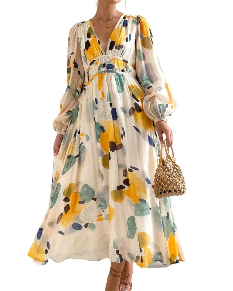 Celine | Feminine Floral Pattern Dress