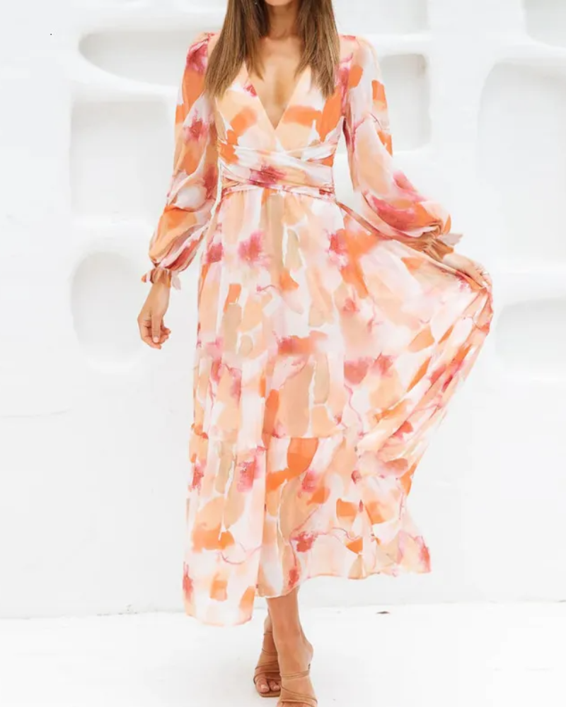 Celine | Feminine Floral Pattern Dress