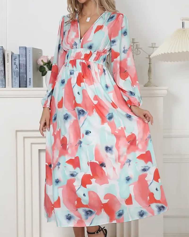 Celine | Feminine Floral Pattern Dress