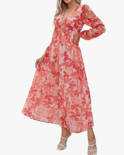 Celine | Feminine Floral Pattern Dress
