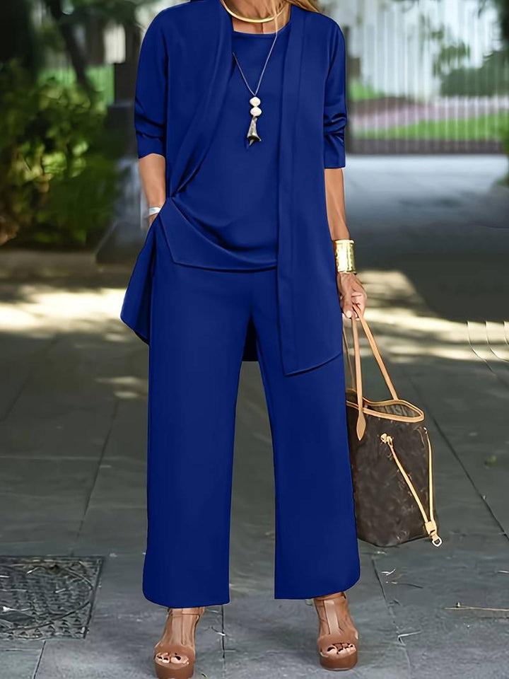 Women Three Piece Relaxed Outfit Set