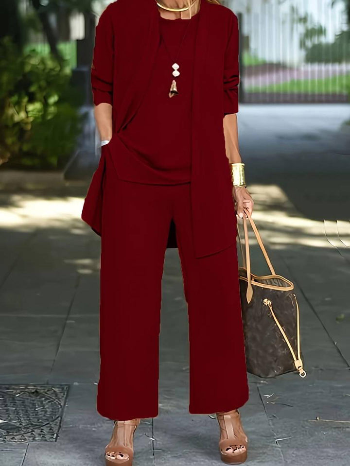 Women Three Piece Relaxed Outfit Set
