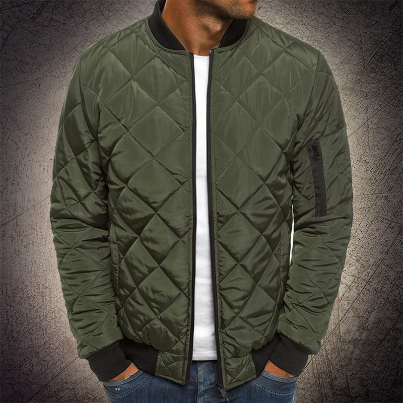 Quilted Lightweight Bomber Jacket Men