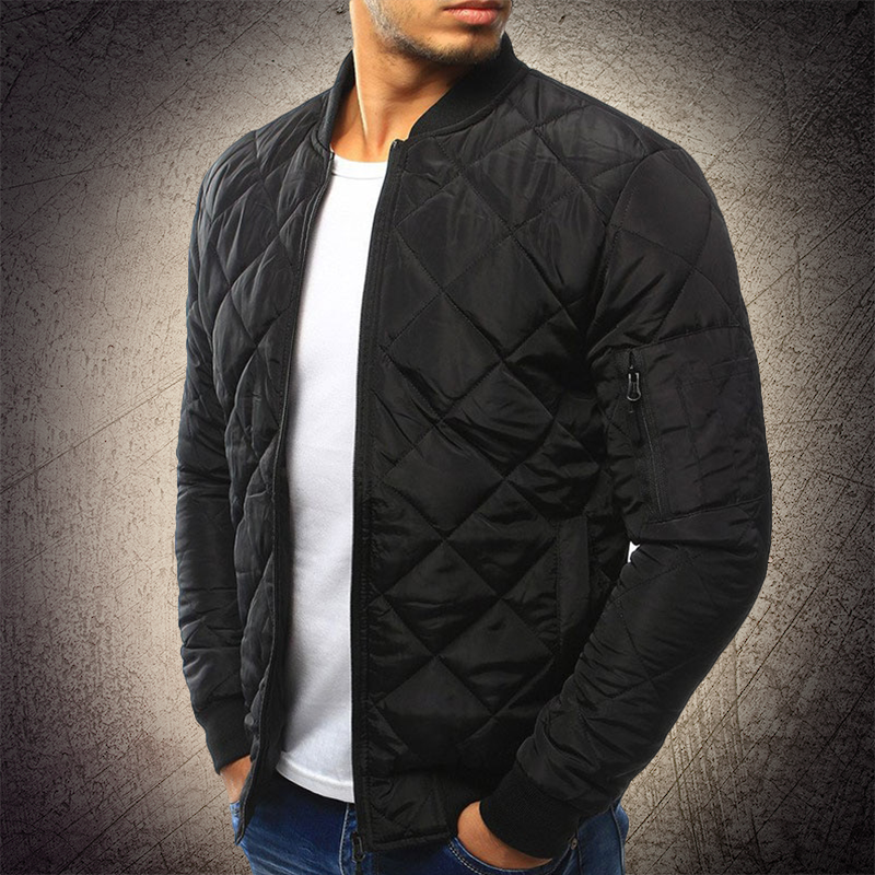 Quilted Lightweight Bomber Jacket Men