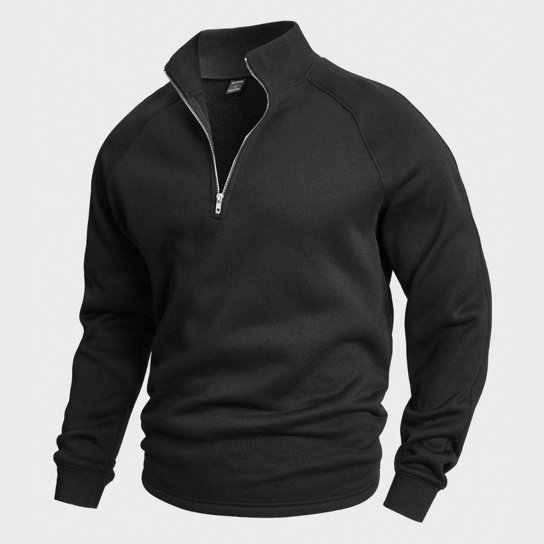 Casual Half-Zip Sweater