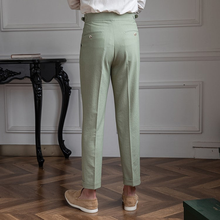 Men's Tailored Pleated Trousers