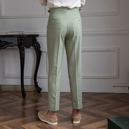 Men's Tailored Pleated Trousers