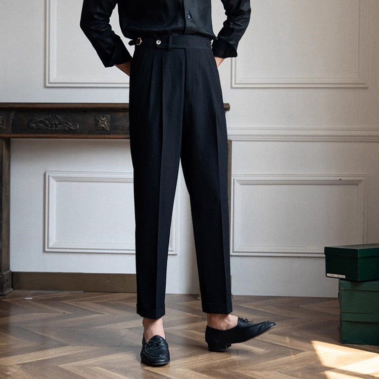 Men's Tailored Pleated Trousers
