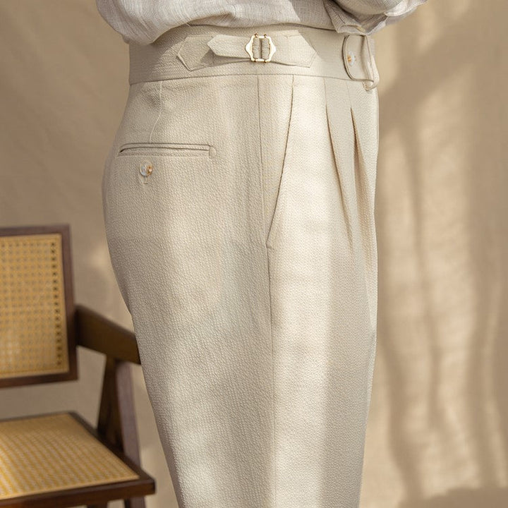 Men's Tailored Pleated Trousers