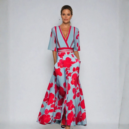 Eliana | Elegant Floral A-Line Dress