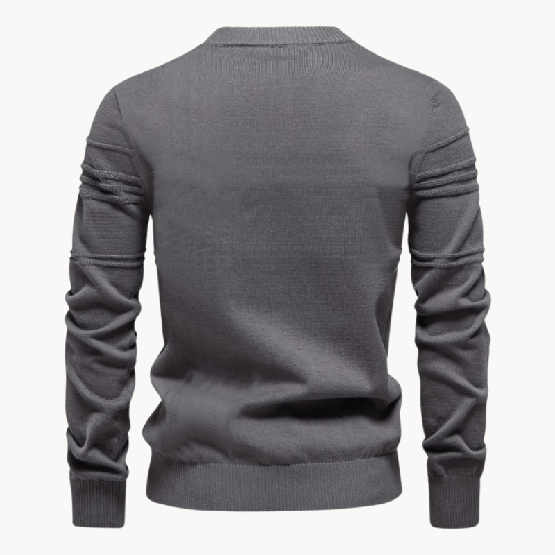 Stylish Men's Sweater with Check Design