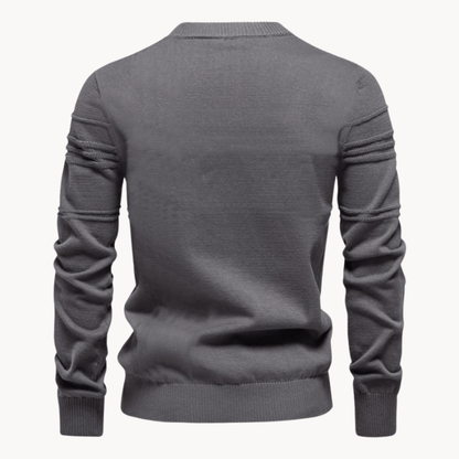 Stylish Men's Sweater with Check Design