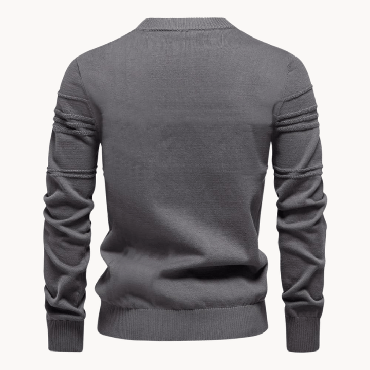 Stylish Men's Sweater with Check Design