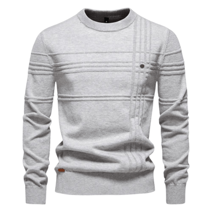 Stylish Men's Sweater with Check Design