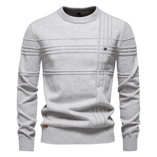 Stylish Men's Sweater with Check Design