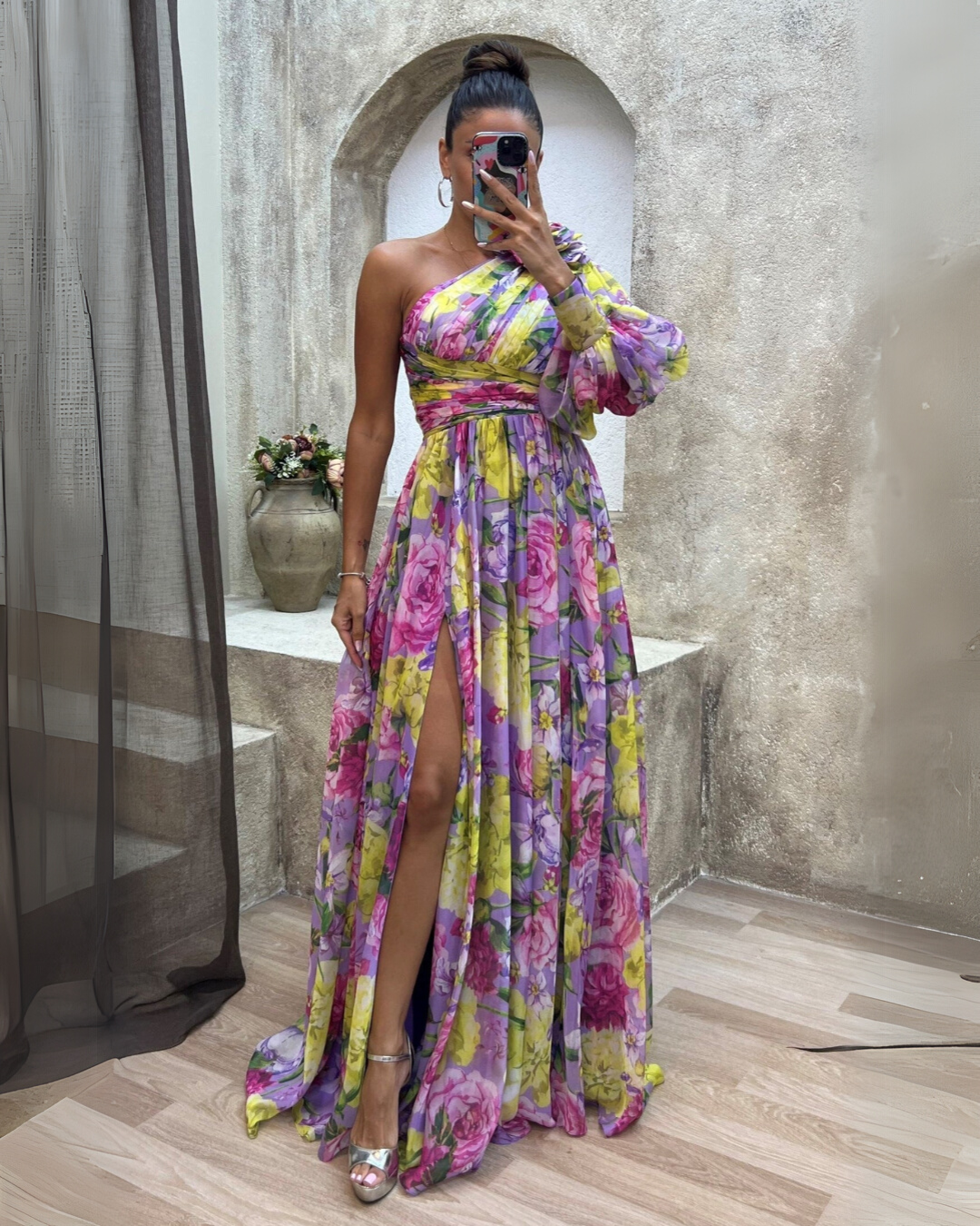 Vestido Dramático Florecer