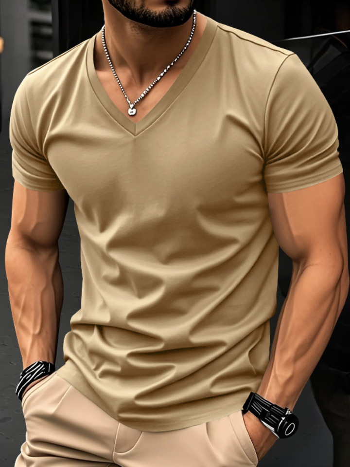 Elegante camisa de manga corta