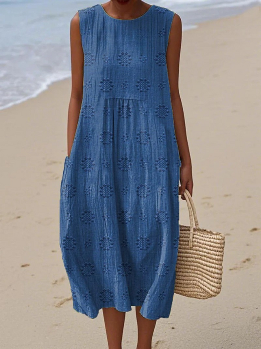 Pattern Midi Dress