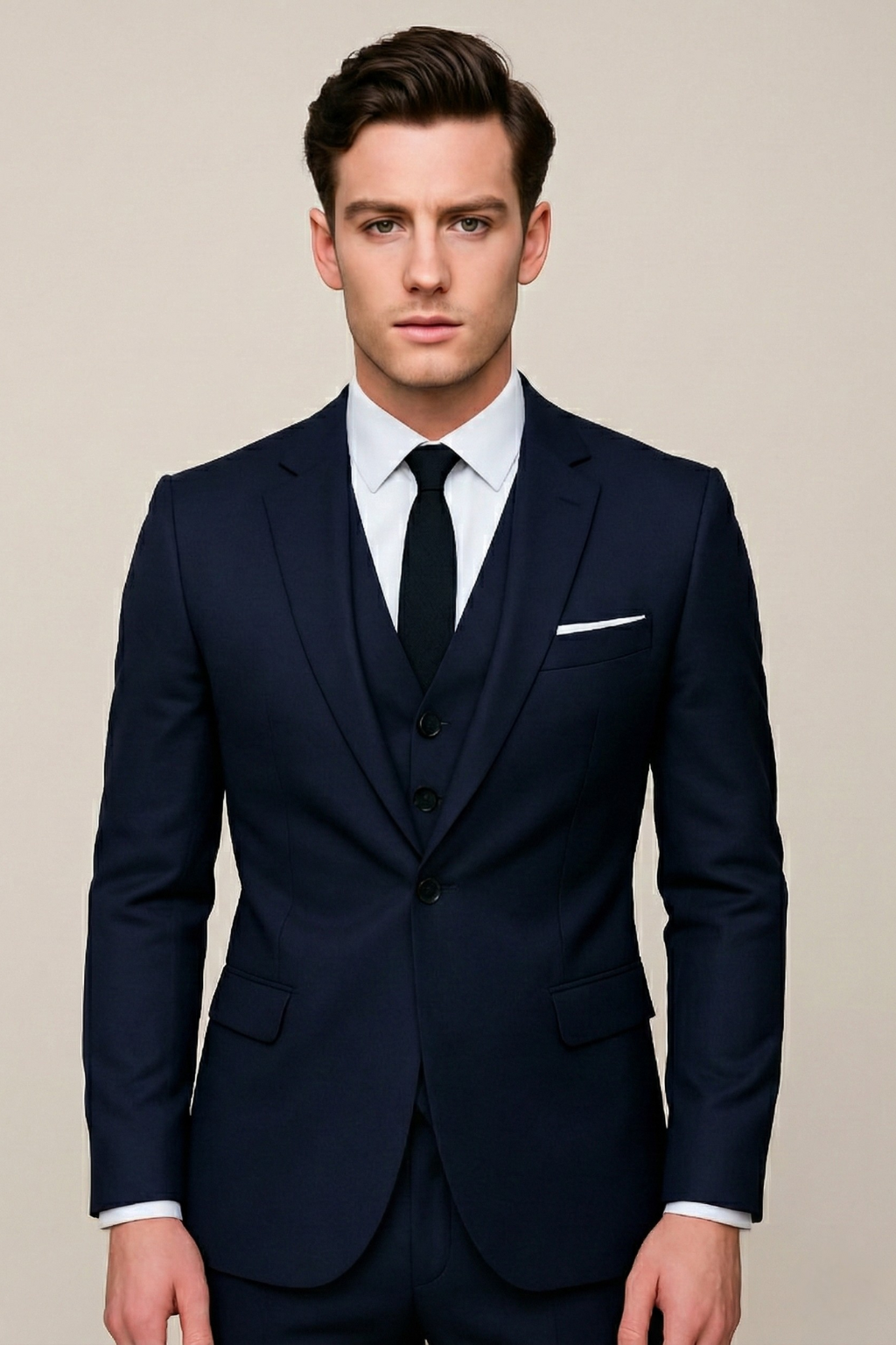Men’s Classic Spring Three-Piece Suit