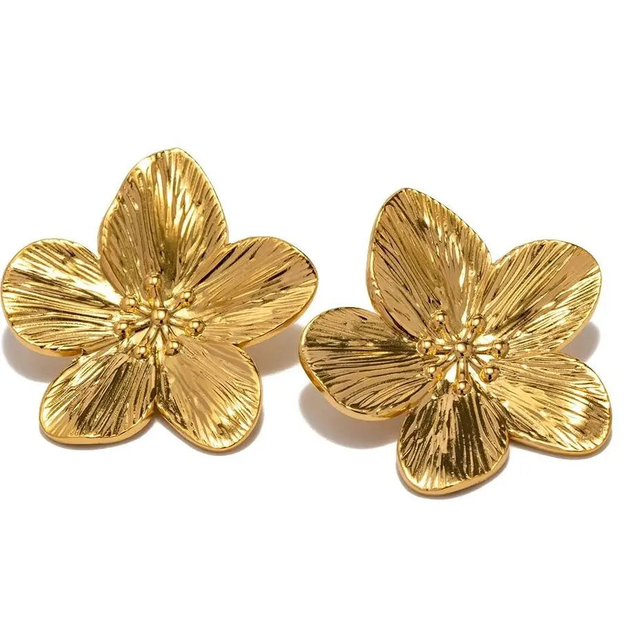 Oversized Floral Earrings