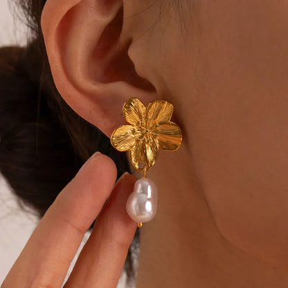 Oversized Floral Earrings