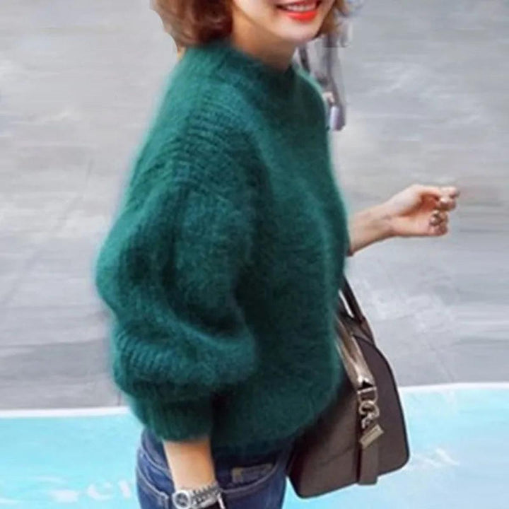 Women’s Trendy Warm High Neck Knit Sweater