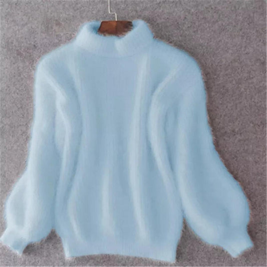 Women’s Trendy Warm High Neck Knit Sweater