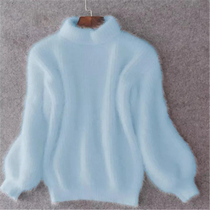 Women’s Trendy Warm High Neck Knit Sweater