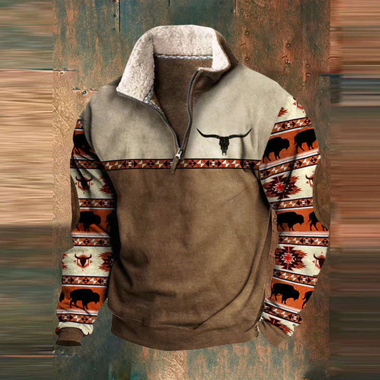 Vintage Comfy Pullover Zip