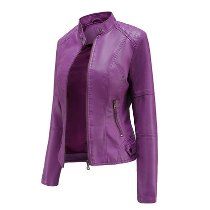 Women’s Elegant Slim-fit Biker Jacket
