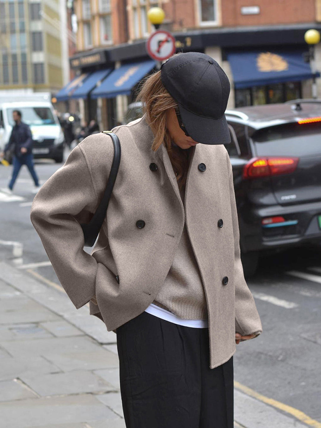 Classic Chic Double-Breasted Coat for Women