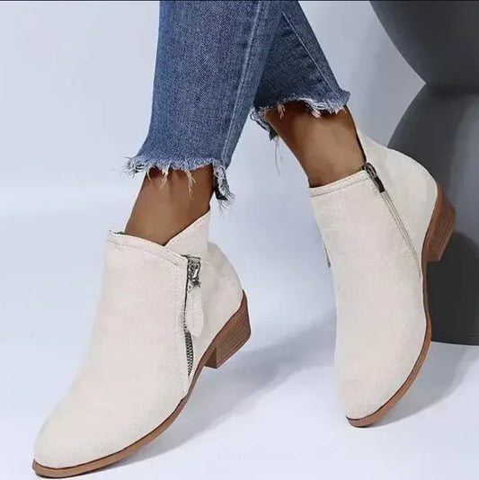 Women’s Stylish Zip Heel Boots