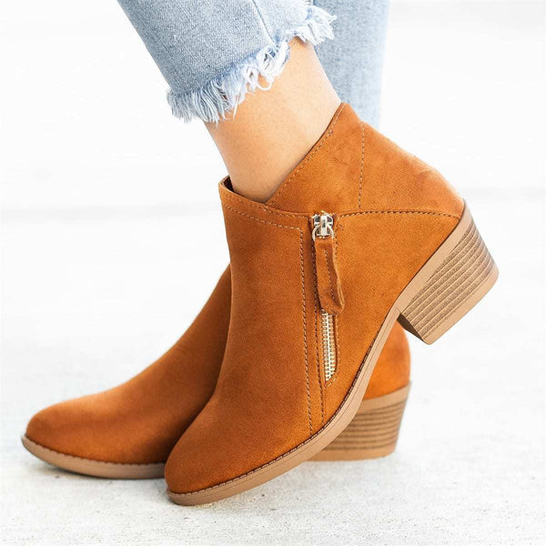 Women’s Zip-Up Ankle Boots