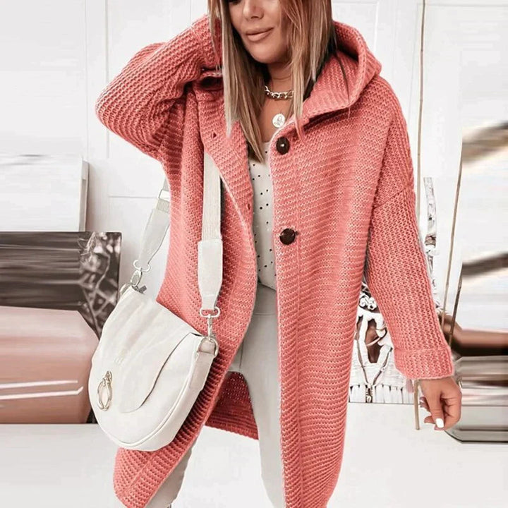 Women’s Cozy Hooded Knit Cardigan Jacket